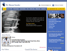 Tablet Screenshot of indianeurosurgeon.com
